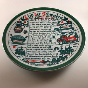 Vintage Schramberger Majolika Fabrik SMF German Plate